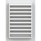 Ekena Millwork Vertical Gable Vent Functional, PVC Gable Vent w/ 1" x 4" Flat Trim Frame, 18"W x 30"H GVPVE18X3001FUN - alternate 3